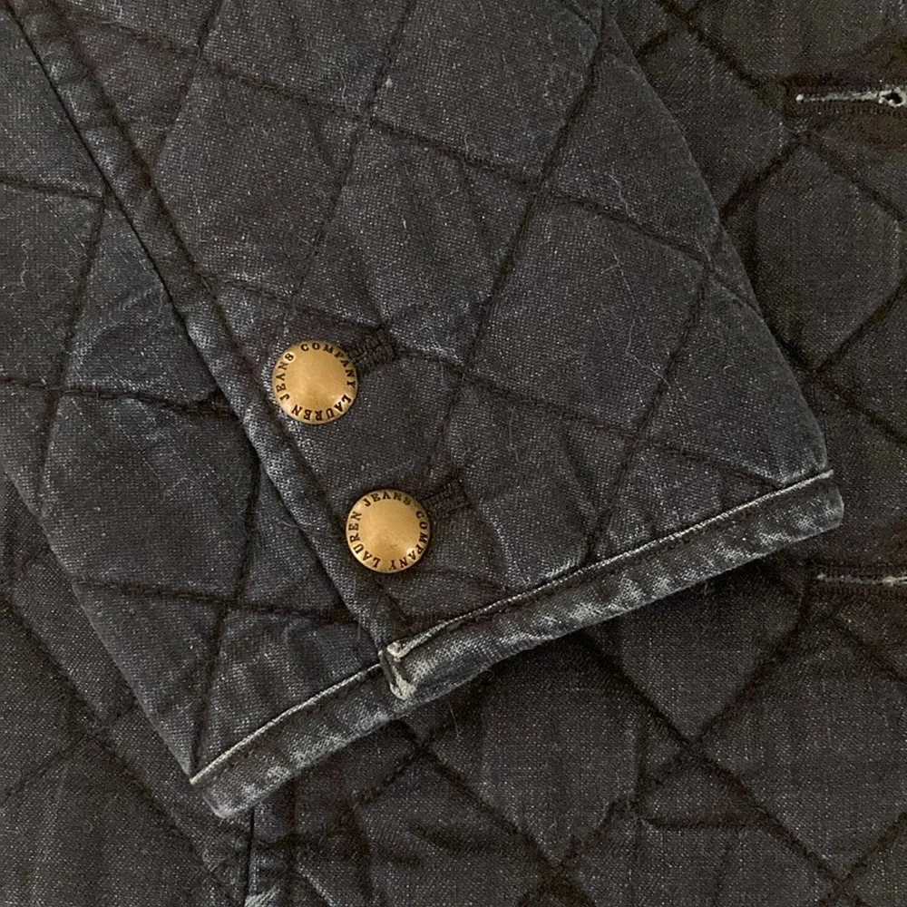 Ralph Lauren Jeans Dark Wash Quilted Denim Jacket - Picture 9 of 9